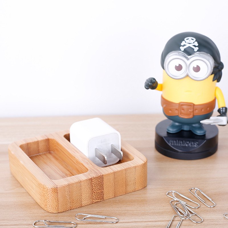 Modular Bamboo Desk Organizer Set