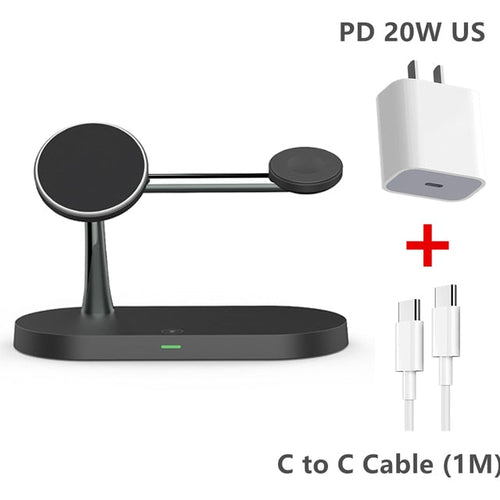 Magnetic 3-in-1 Wireless Charging Stand