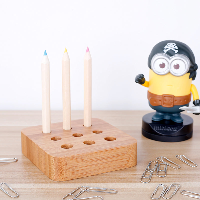 Modular Bamboo Desk Organizer Set